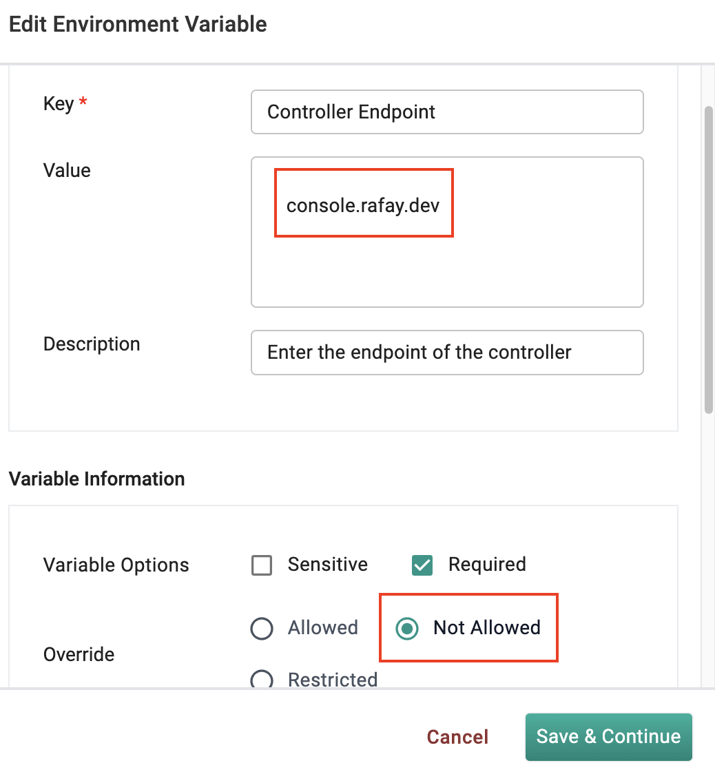 Controller Endpoint