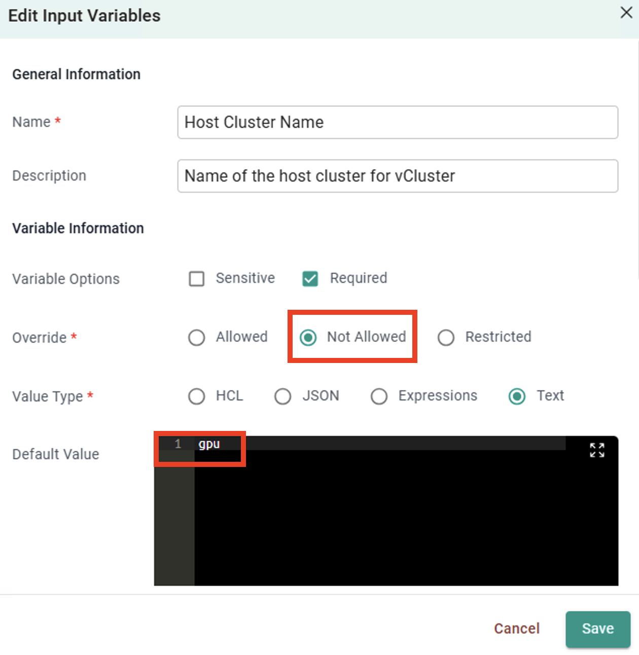 Host Cluster