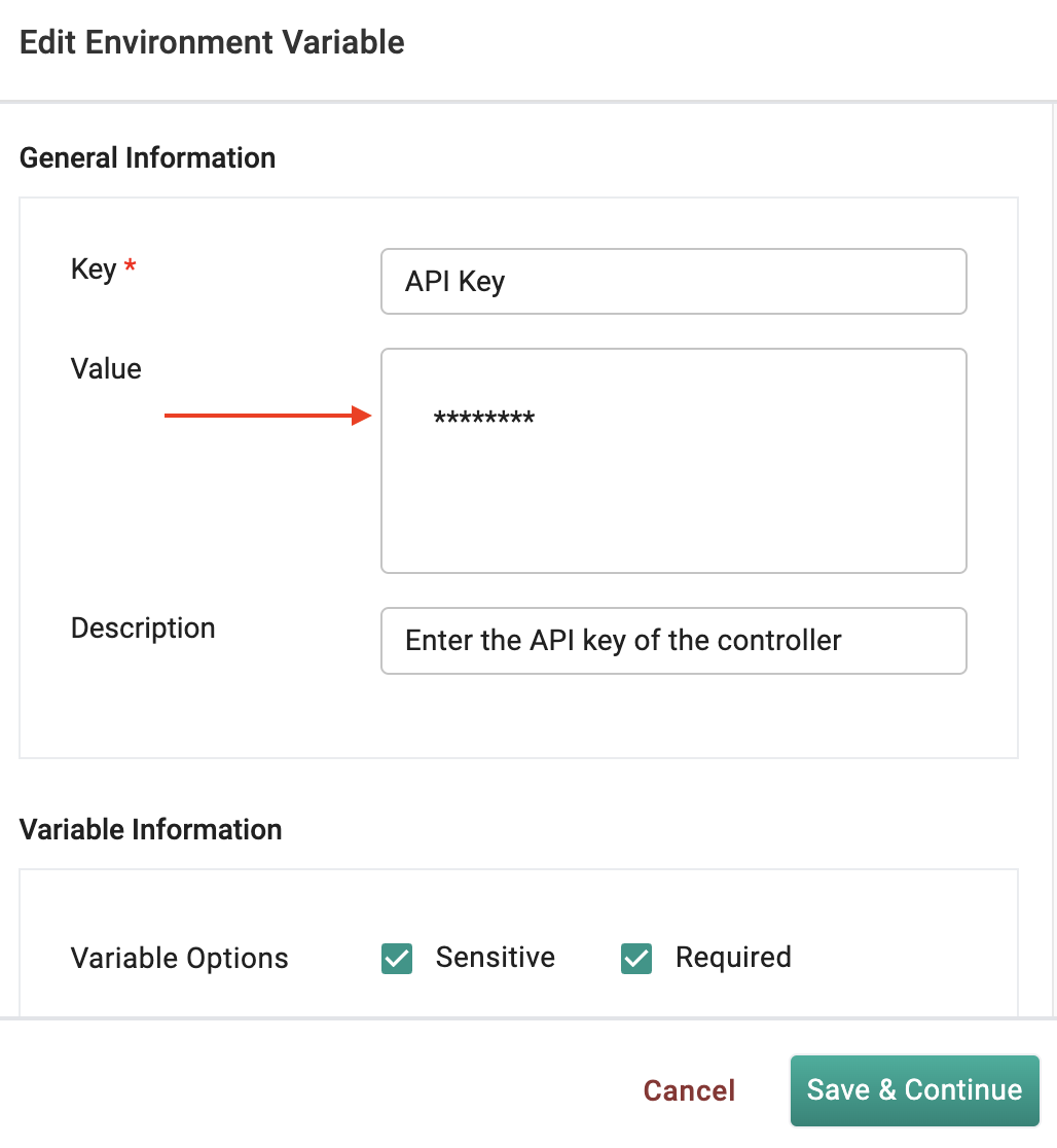 Paste API Key