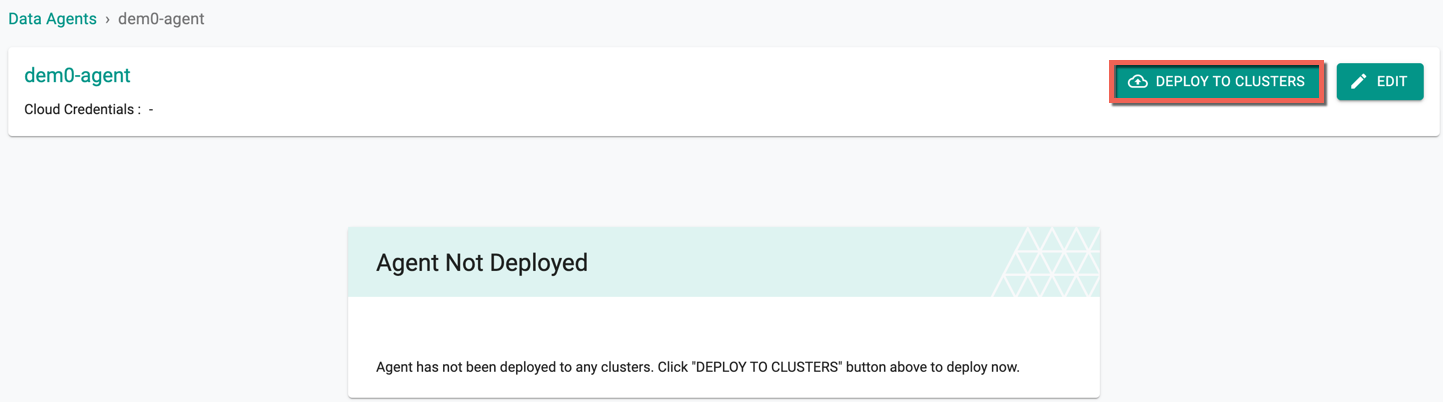 Click Deploy to Cluster