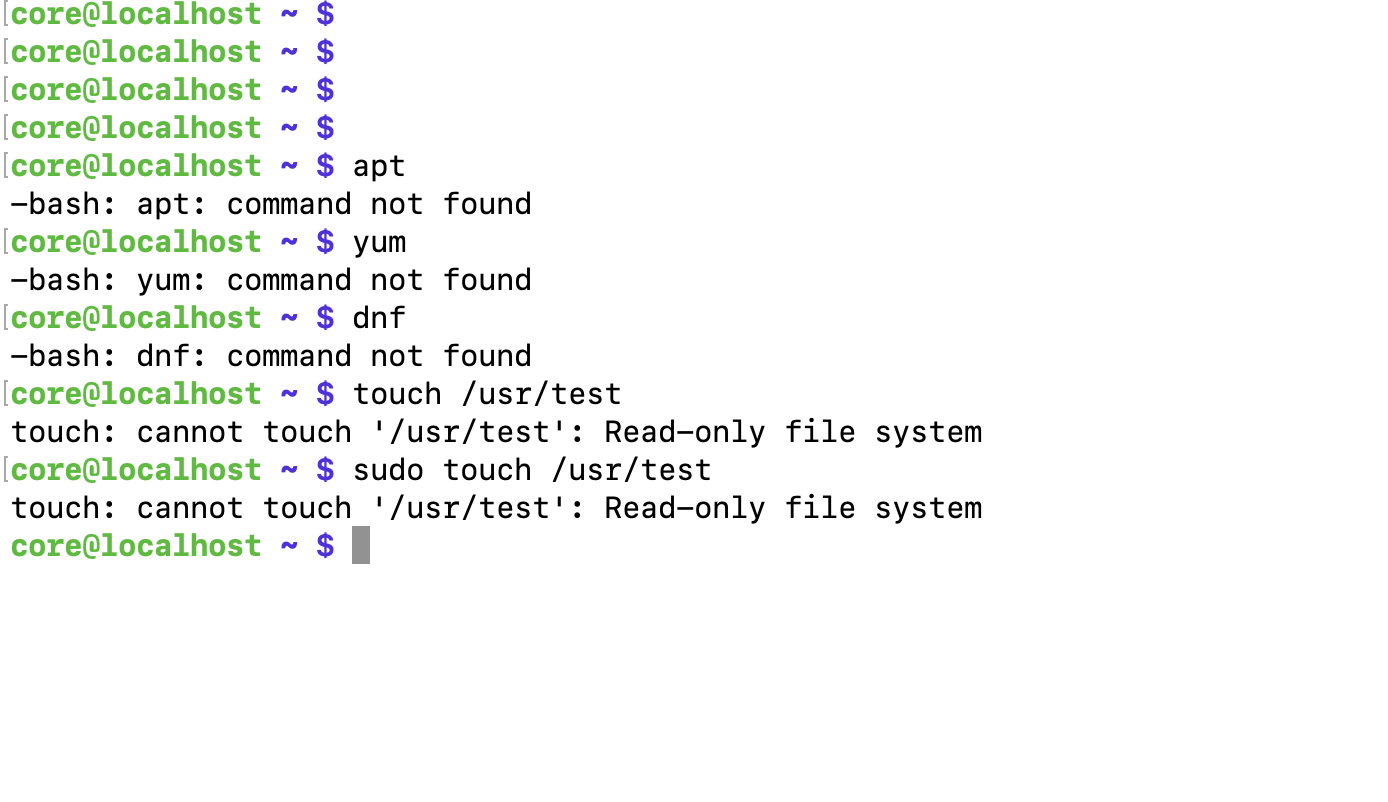 no pkg manager