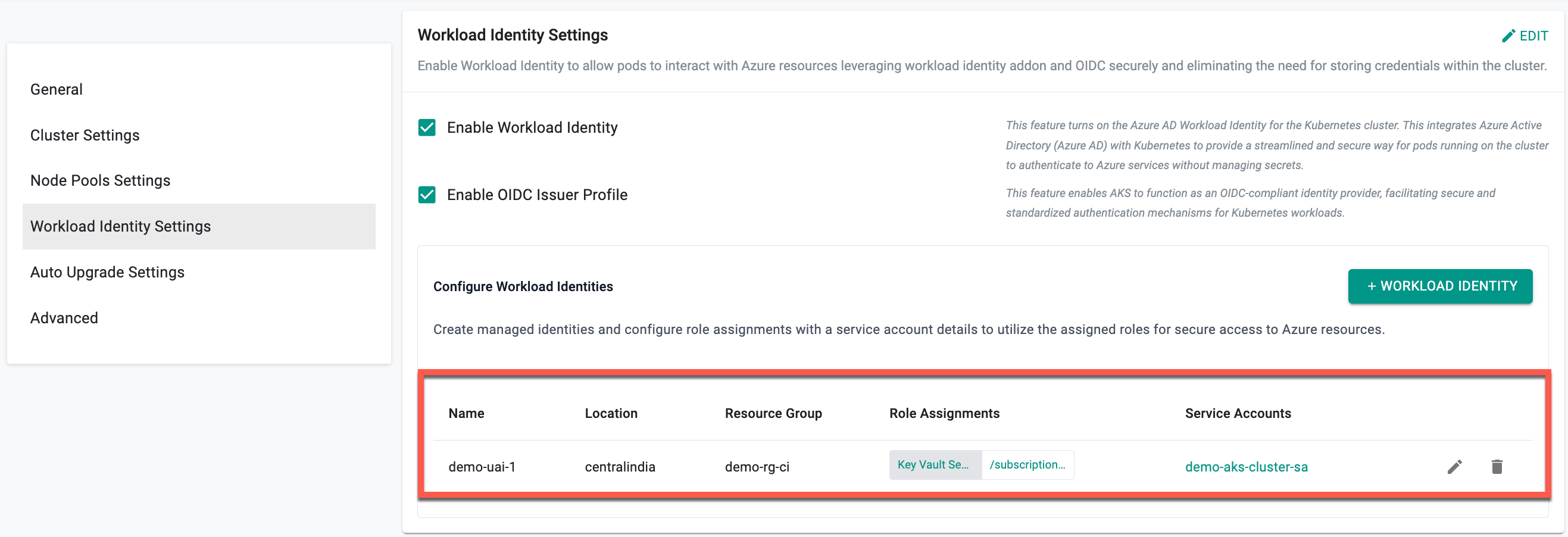 Create AKS Cluster