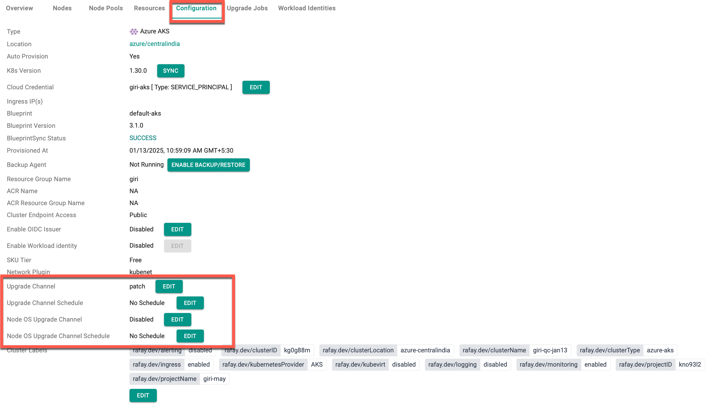 Cluster Provisioning