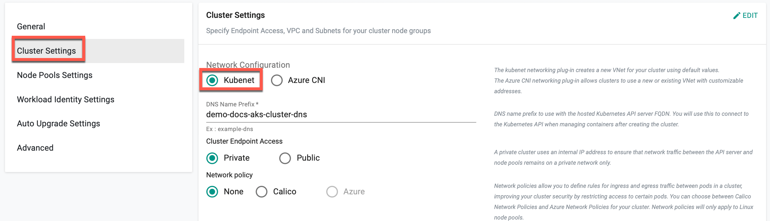 Customize Cluster