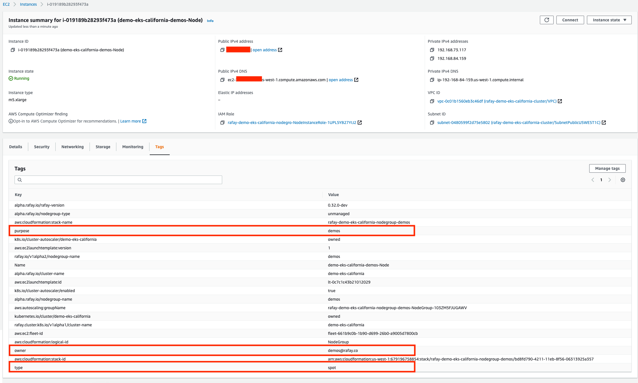 View AWS Tags on AWS Console