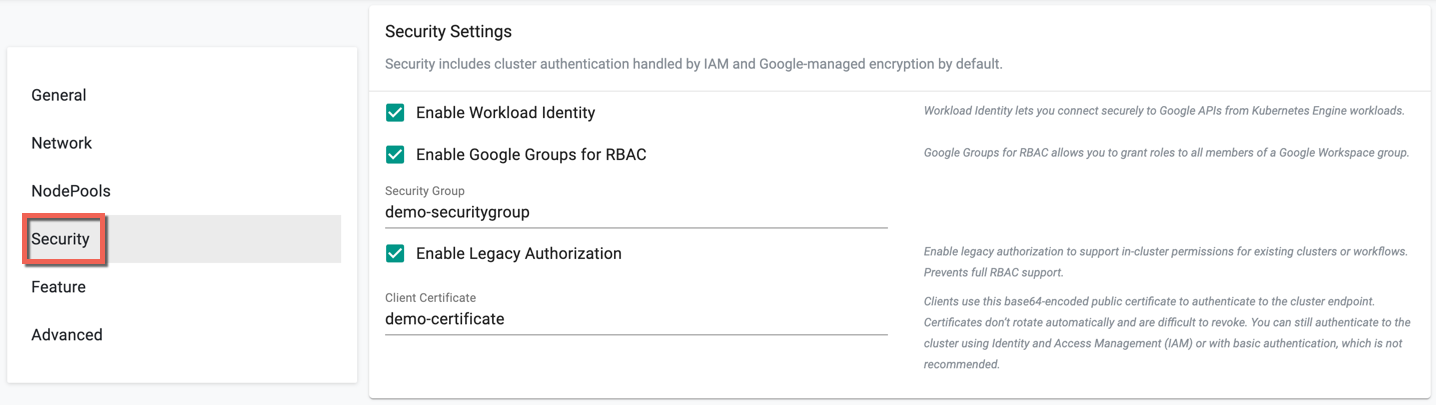 Customize Cluster