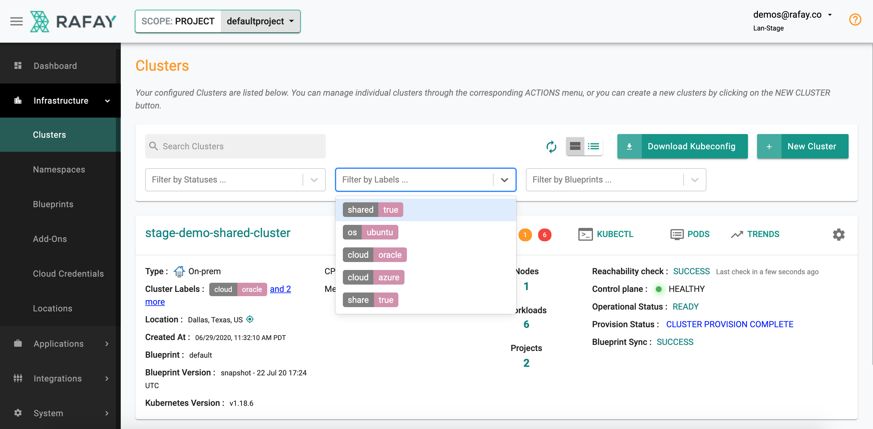 Filter by Cluster Labels