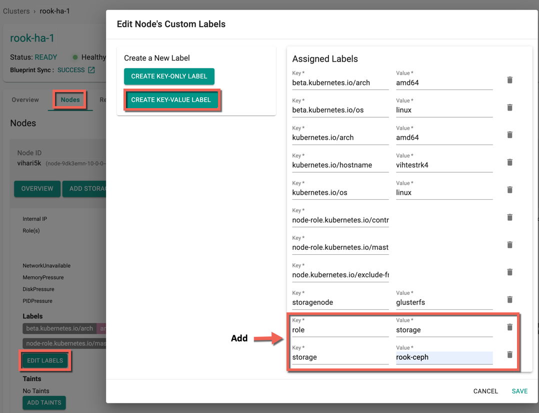 Provision Storage Nodes