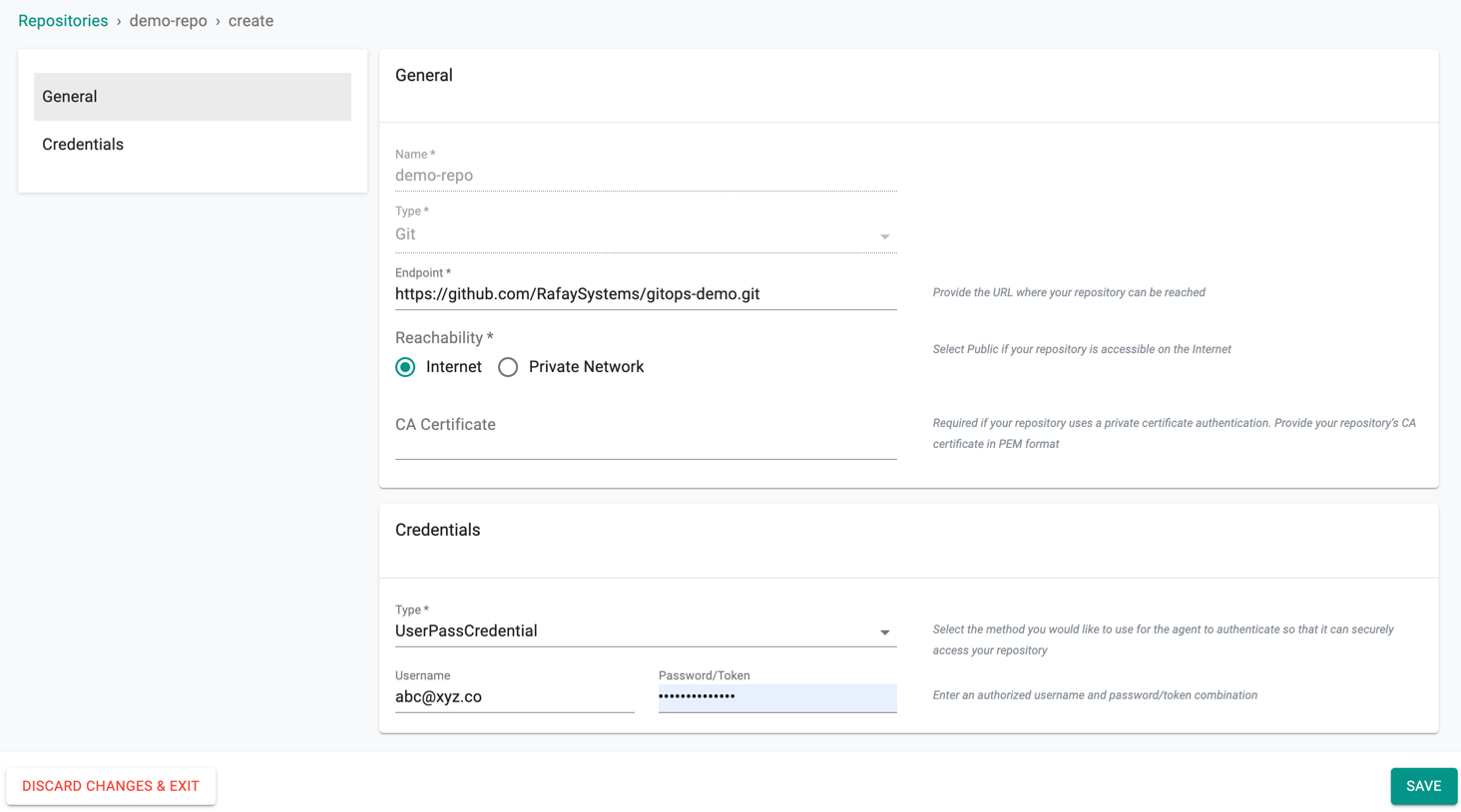 Configure Repository