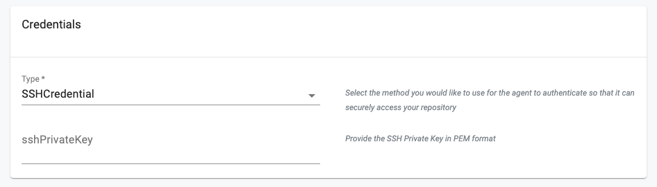 SSH Credential