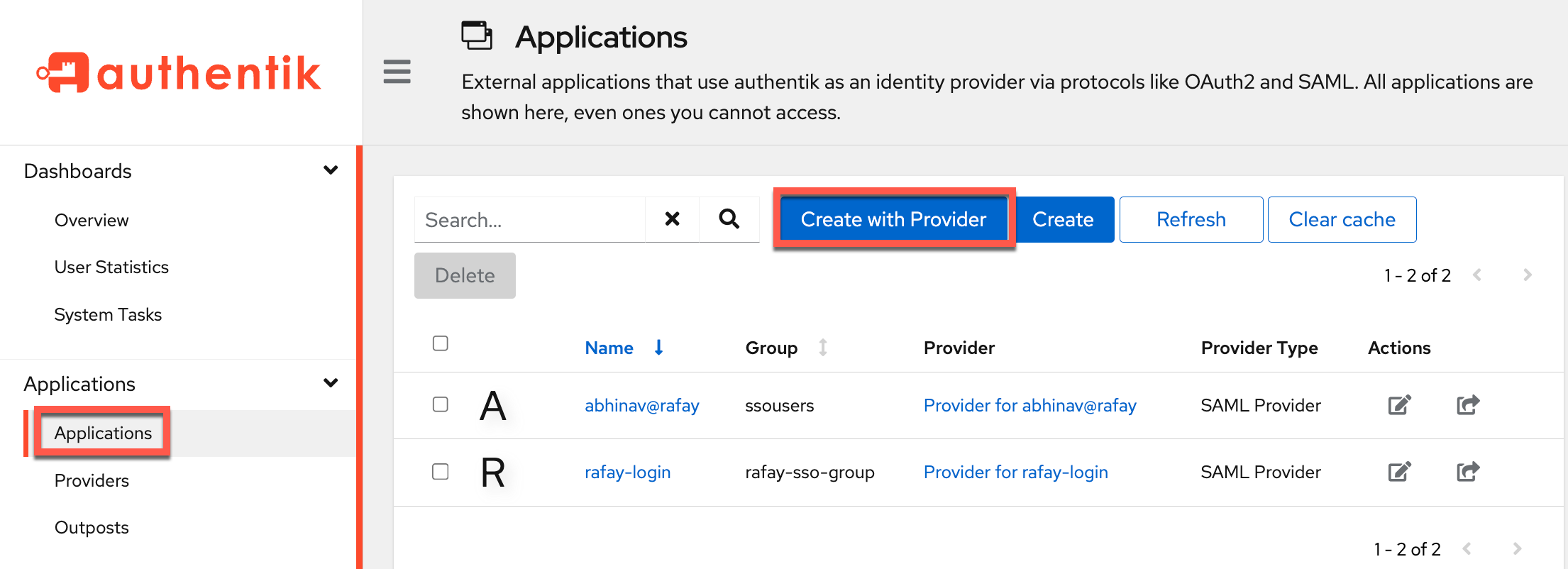 Create IdP