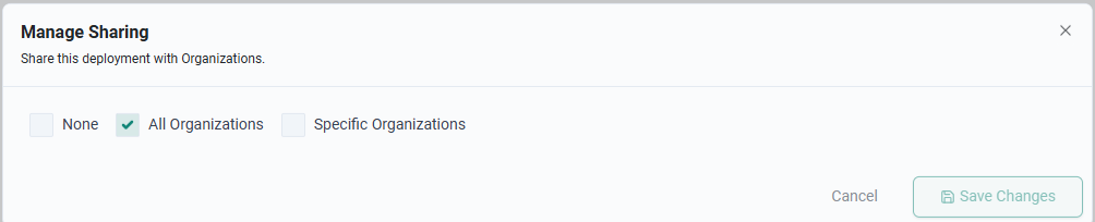Manage Sharing Dialog
