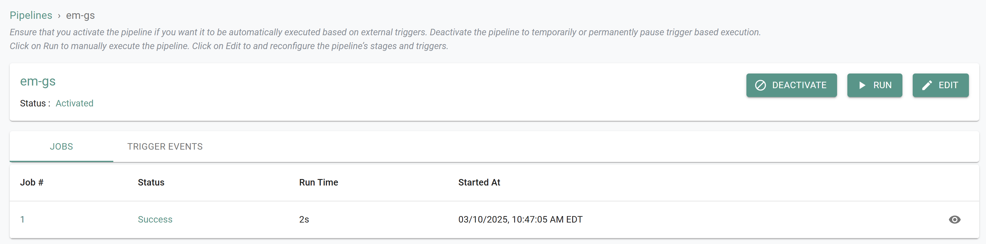 Initial Pipeline