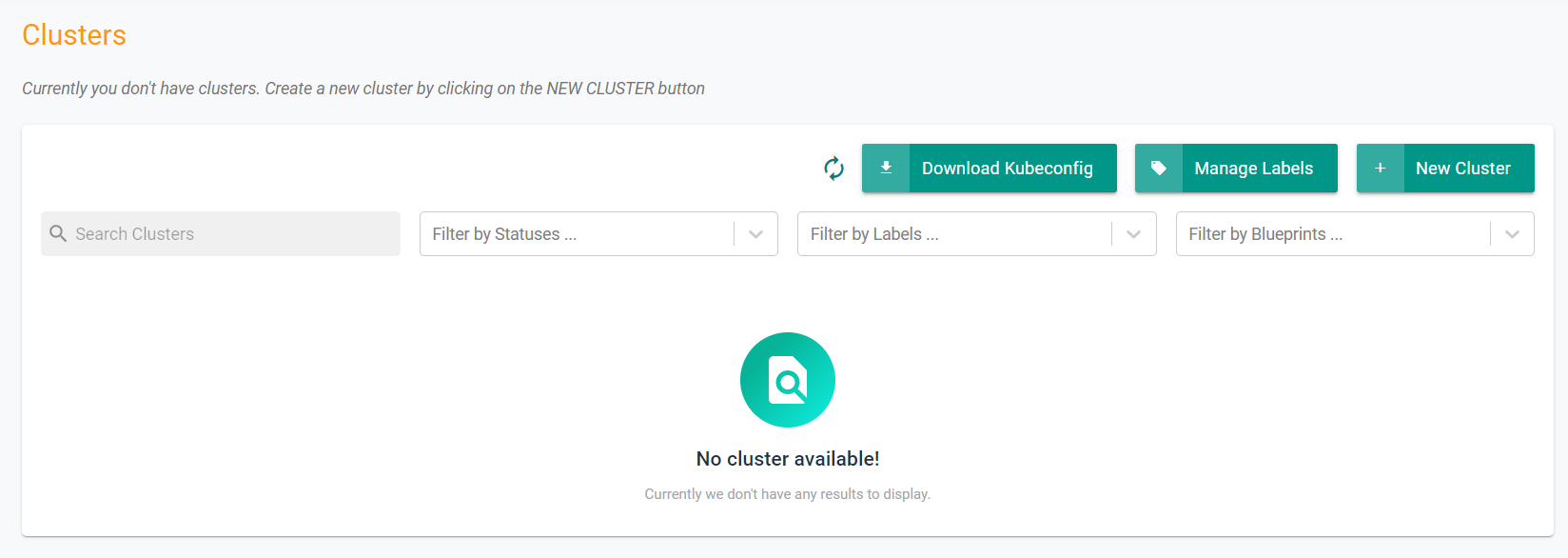 Cluster Delete