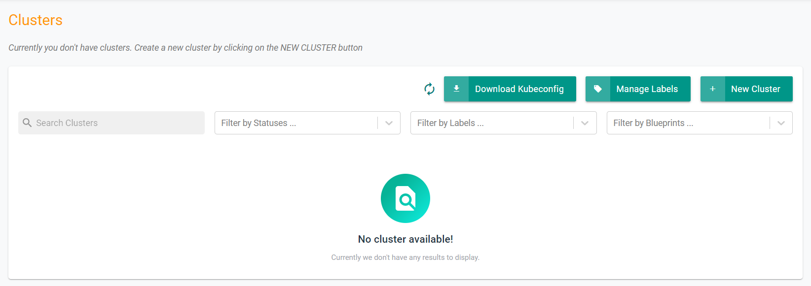 Cluster Delete