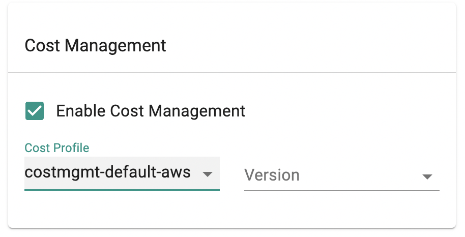 Enable Cost Management