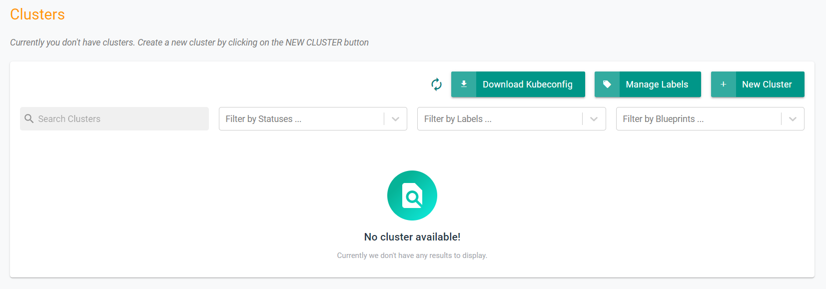 Cluster Delete