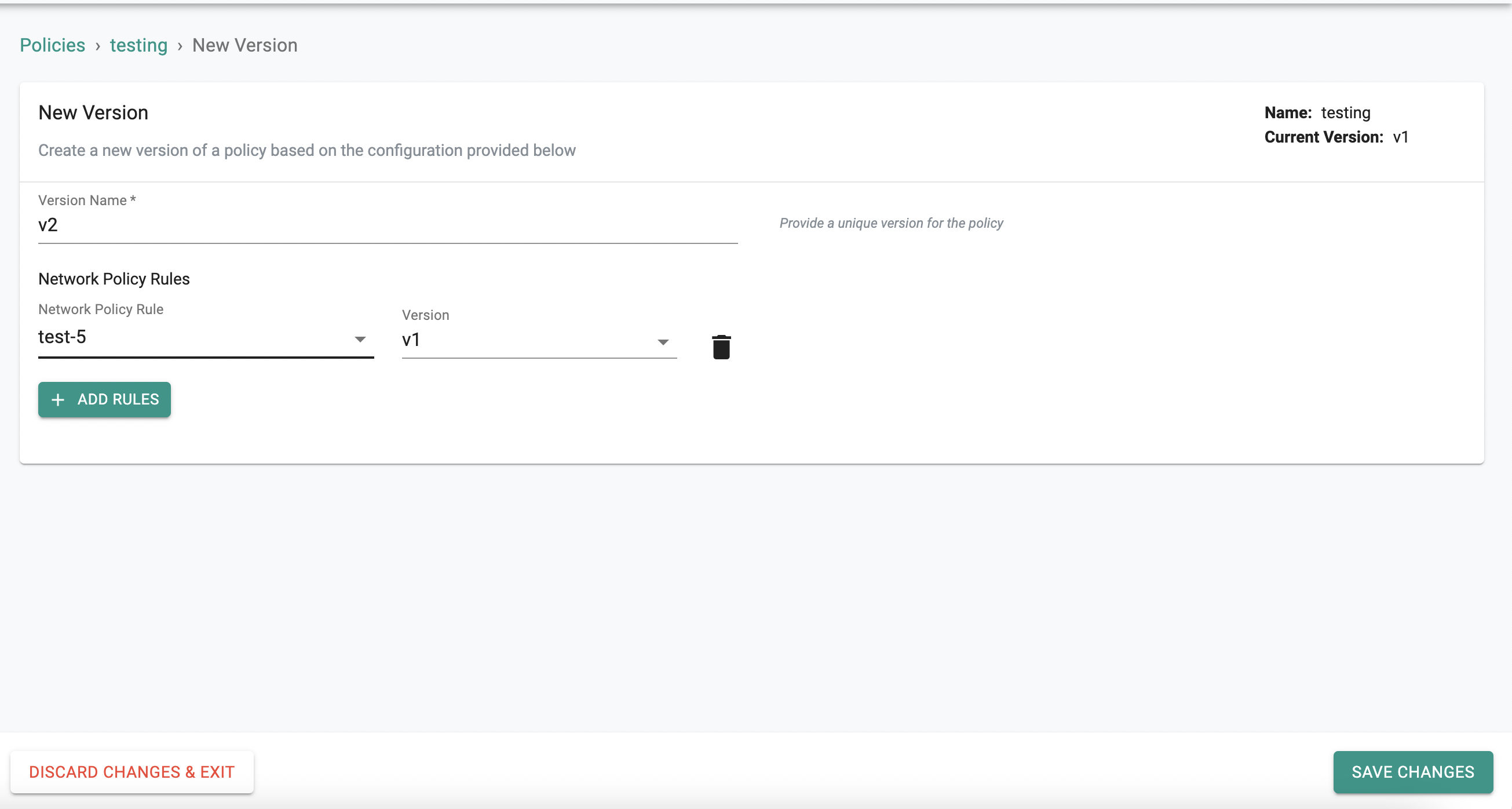 Create cluster-wide policy