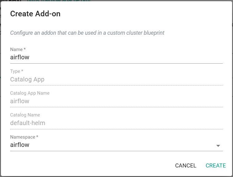 Addon create