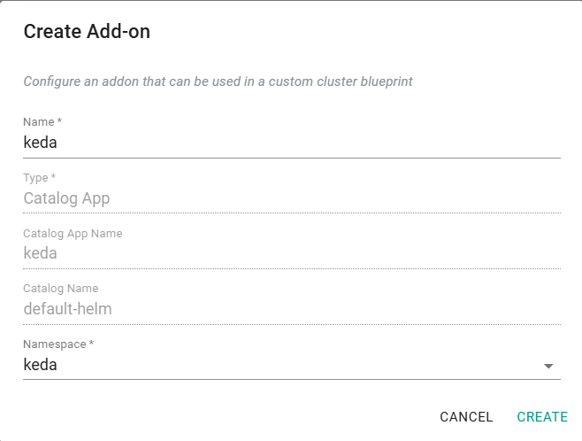Addon create