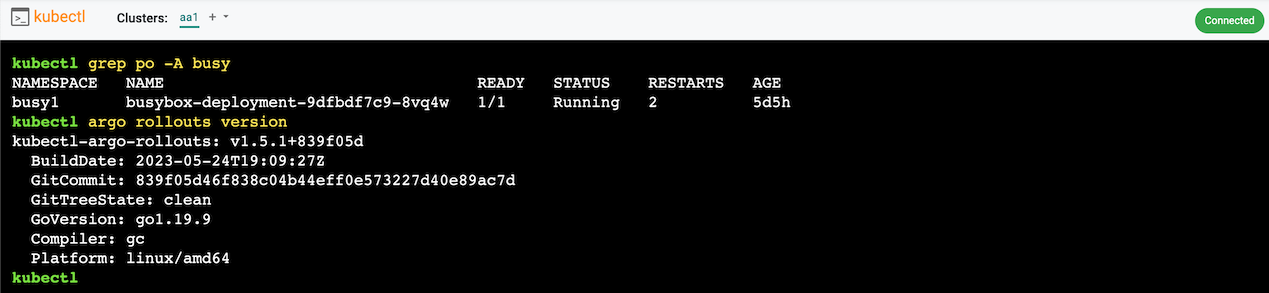 KubeCTL settings