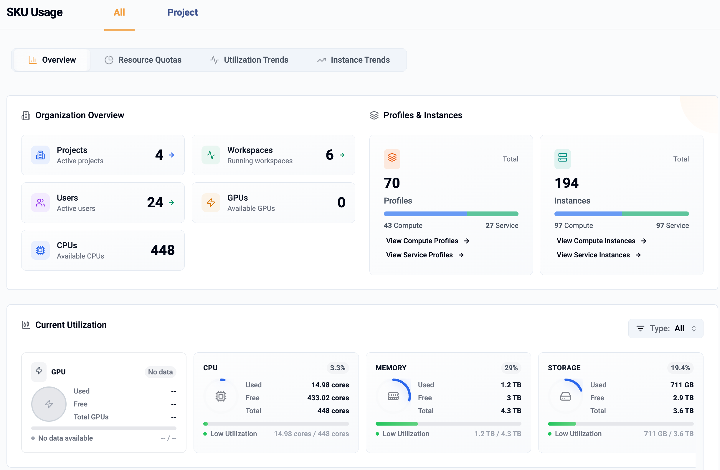 Tenant Dashboard PaaS