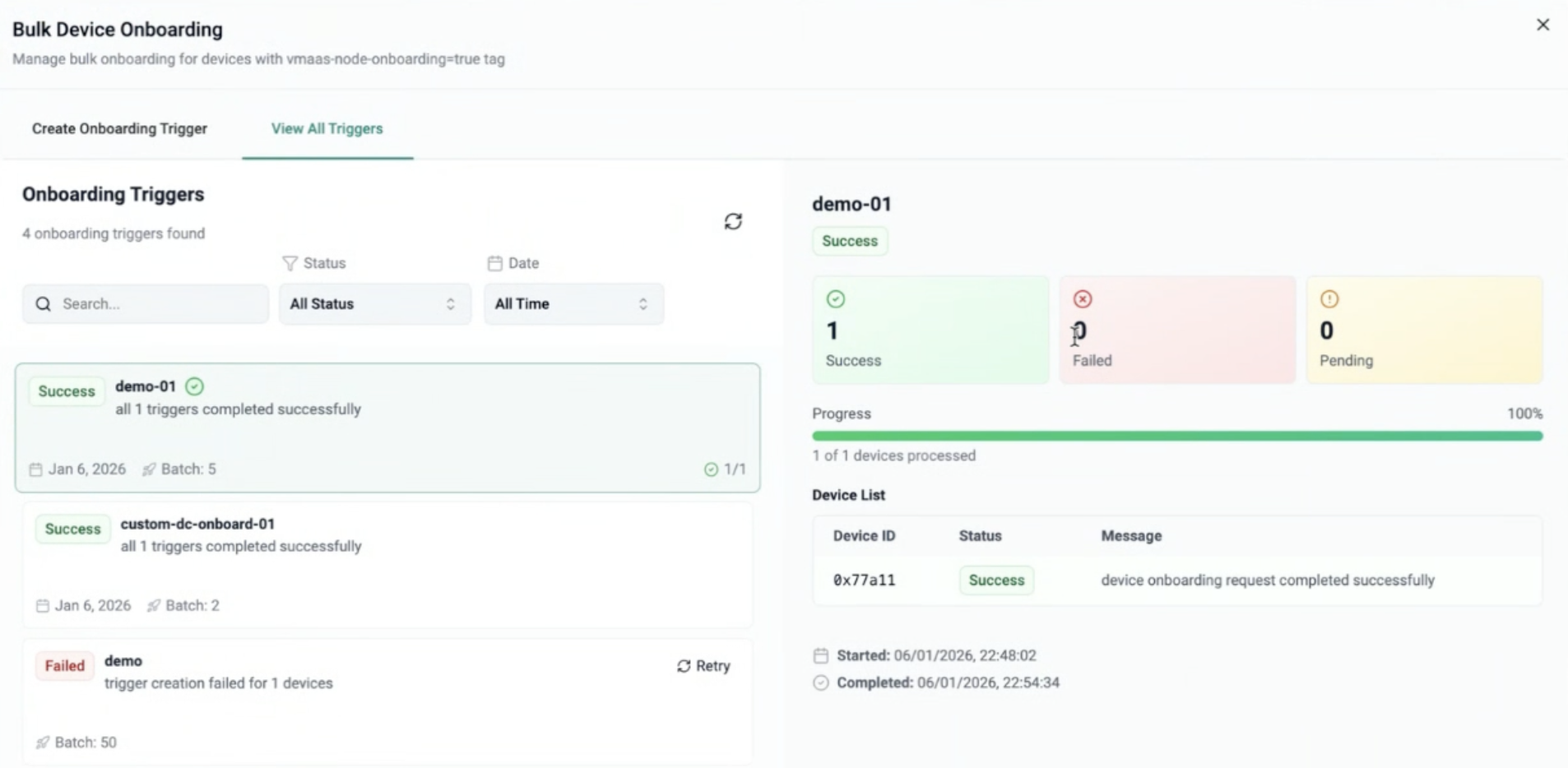 Bulk Node Onboarding for VMs