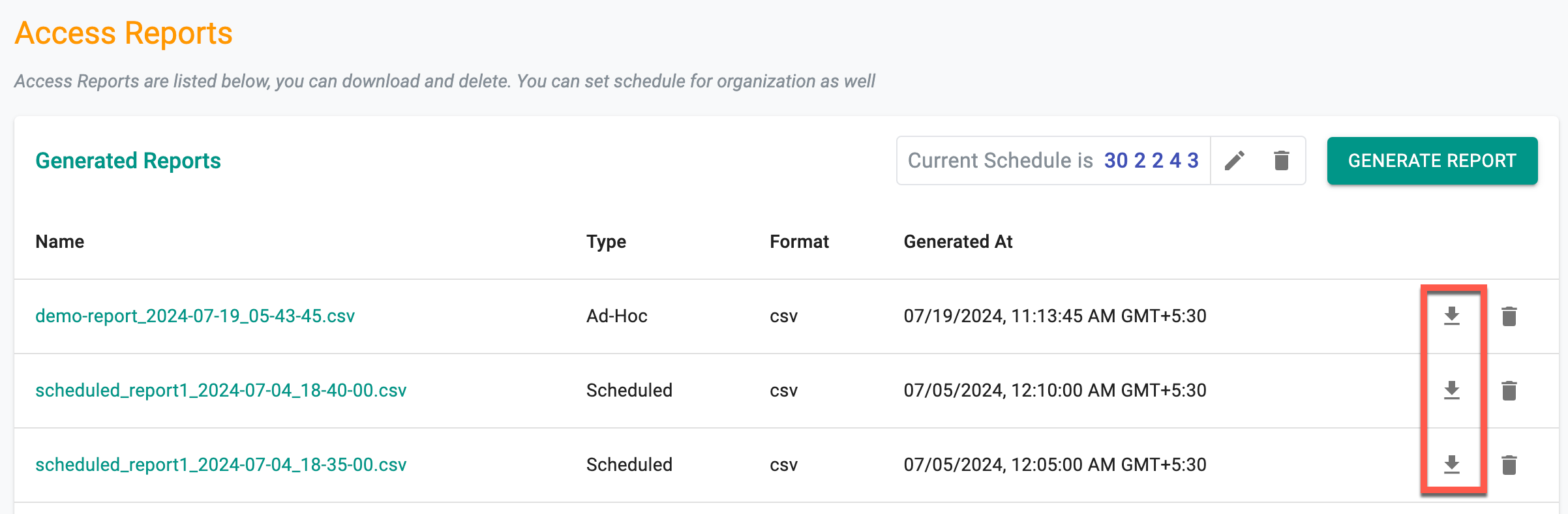 Audit Logs Console