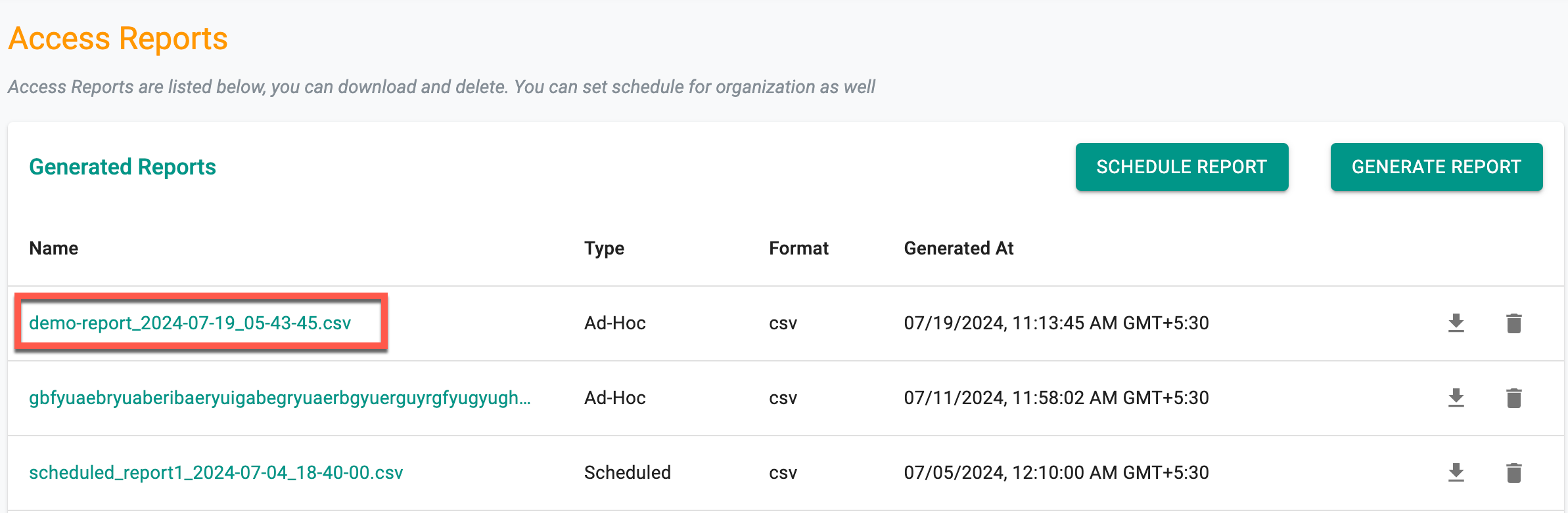 Audit Logs Console