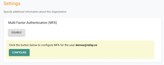 Enable MFA Enrollment