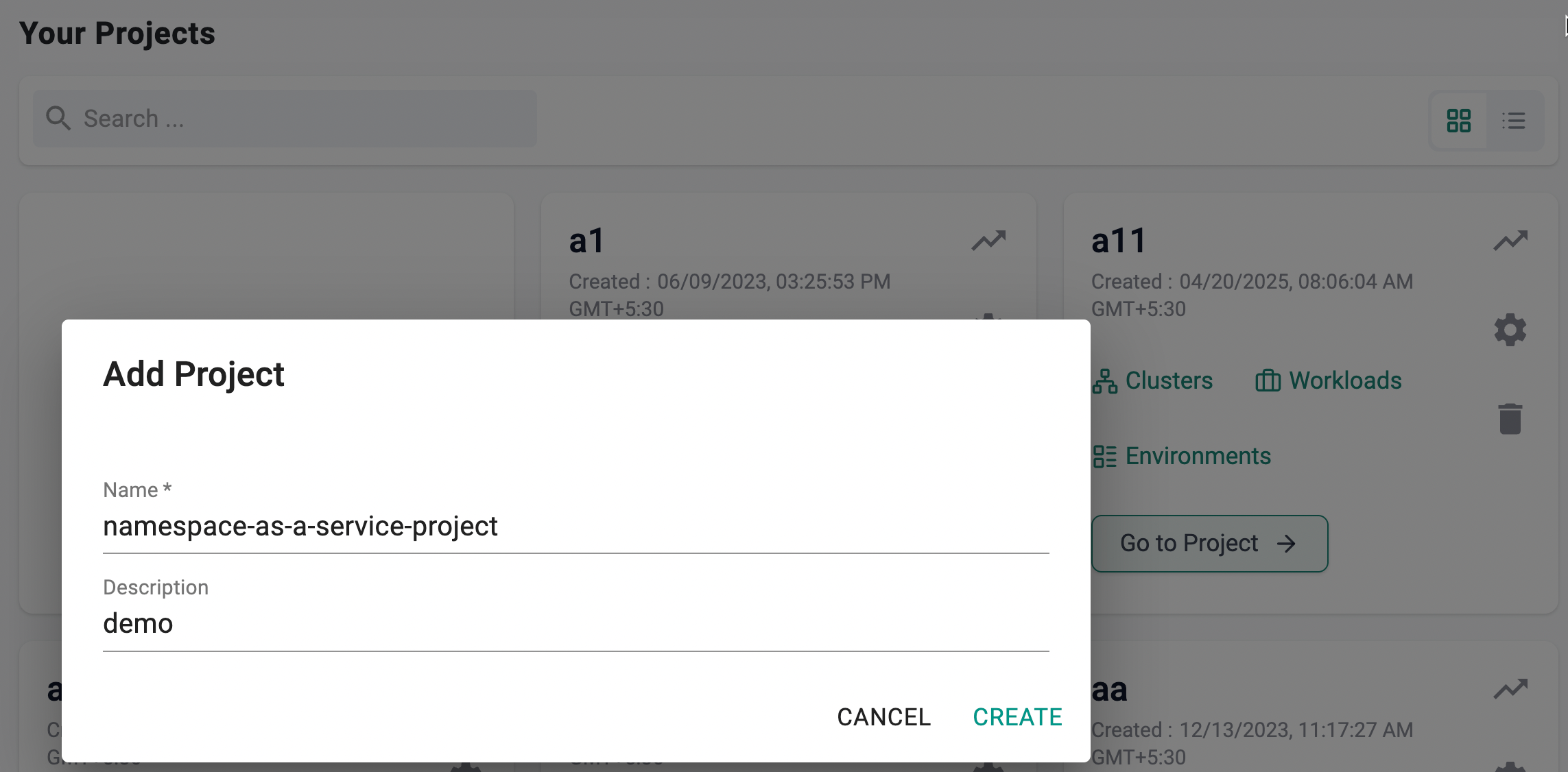 Create Project