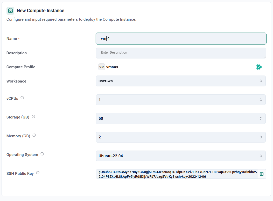 Create Instance